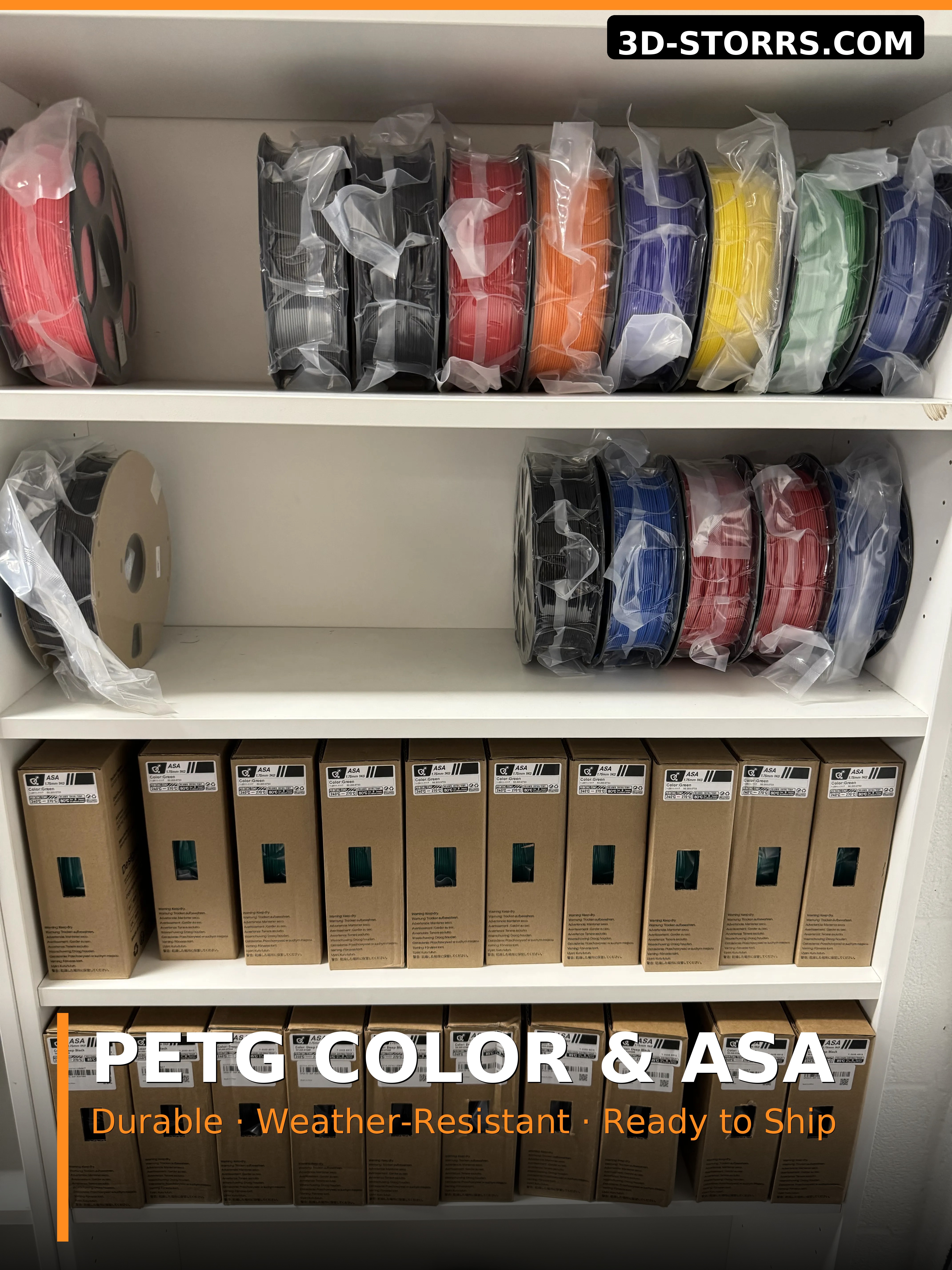 PETG Color and ASA